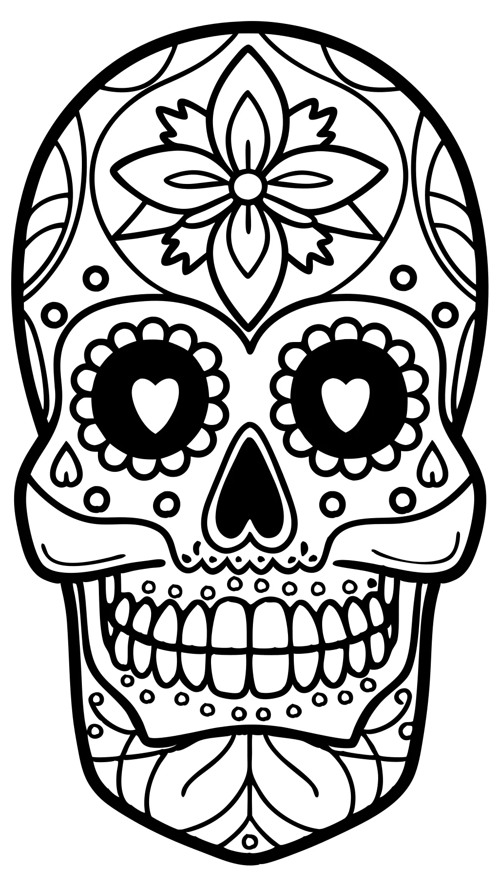 printable skull coloring pages